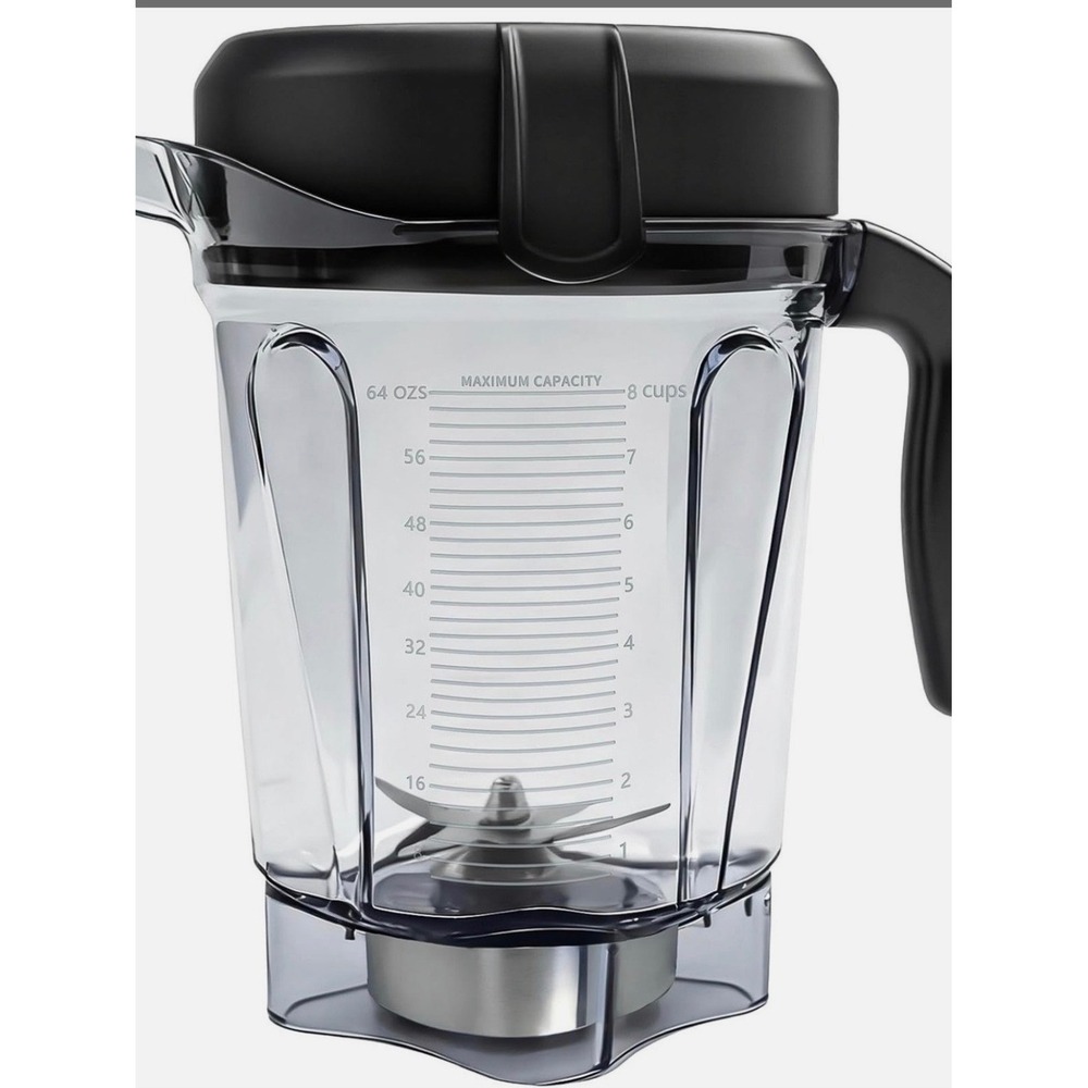 Vitamix 64oz Low-Profile Blender Pitcher Replacement Jar Clear Black